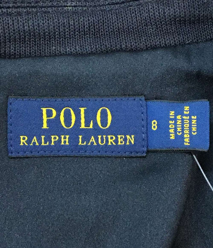 美品 POLO RALPH LAUREN ジャケット ネイビー コットンニットブレザー 金ボタン レディース SIZE 8 ポロ・ラルフローレン