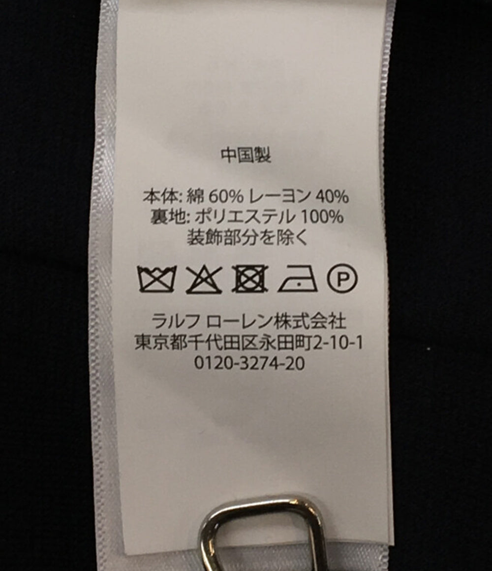 美品 POLO RALPH LAUREN ジャケット ネイビー コットンニットブレザー