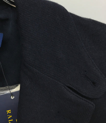 美品 POLO RALPH LAUREN ジャケット ネイビー コットンニットブレザー 金ボタン レディース SIZE 8 ポロ・ラルフローレン