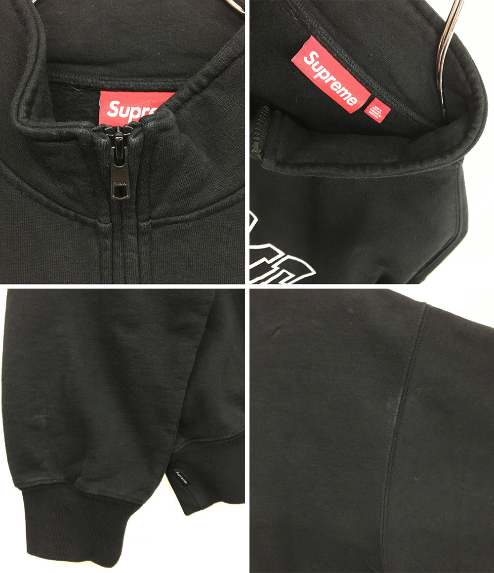 Supreme パーカー Crest Applique Half Zip Pullover "Navy" メンズ SIZE M シュプリーム
