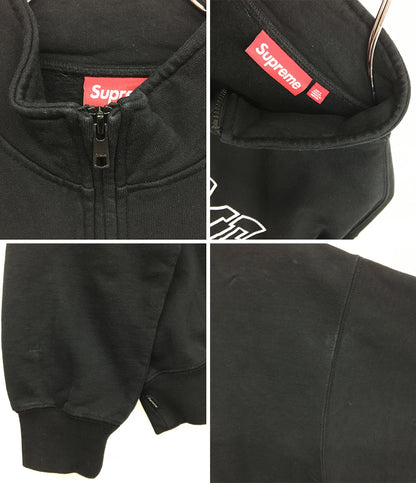 Supreme パーカー Crest Applique Half Zip Pullover "Navy" メンズ SIZE M シュプリーム