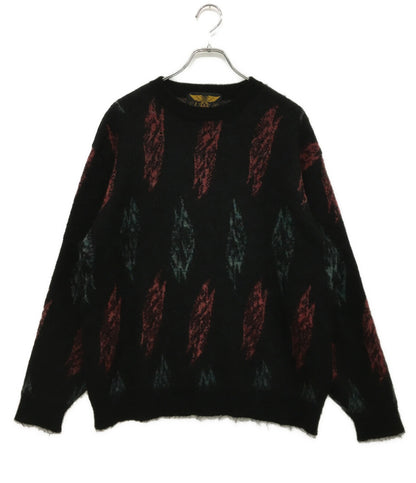 CALEE モヘアニット 総柄 メンズ SIZE L キャリー