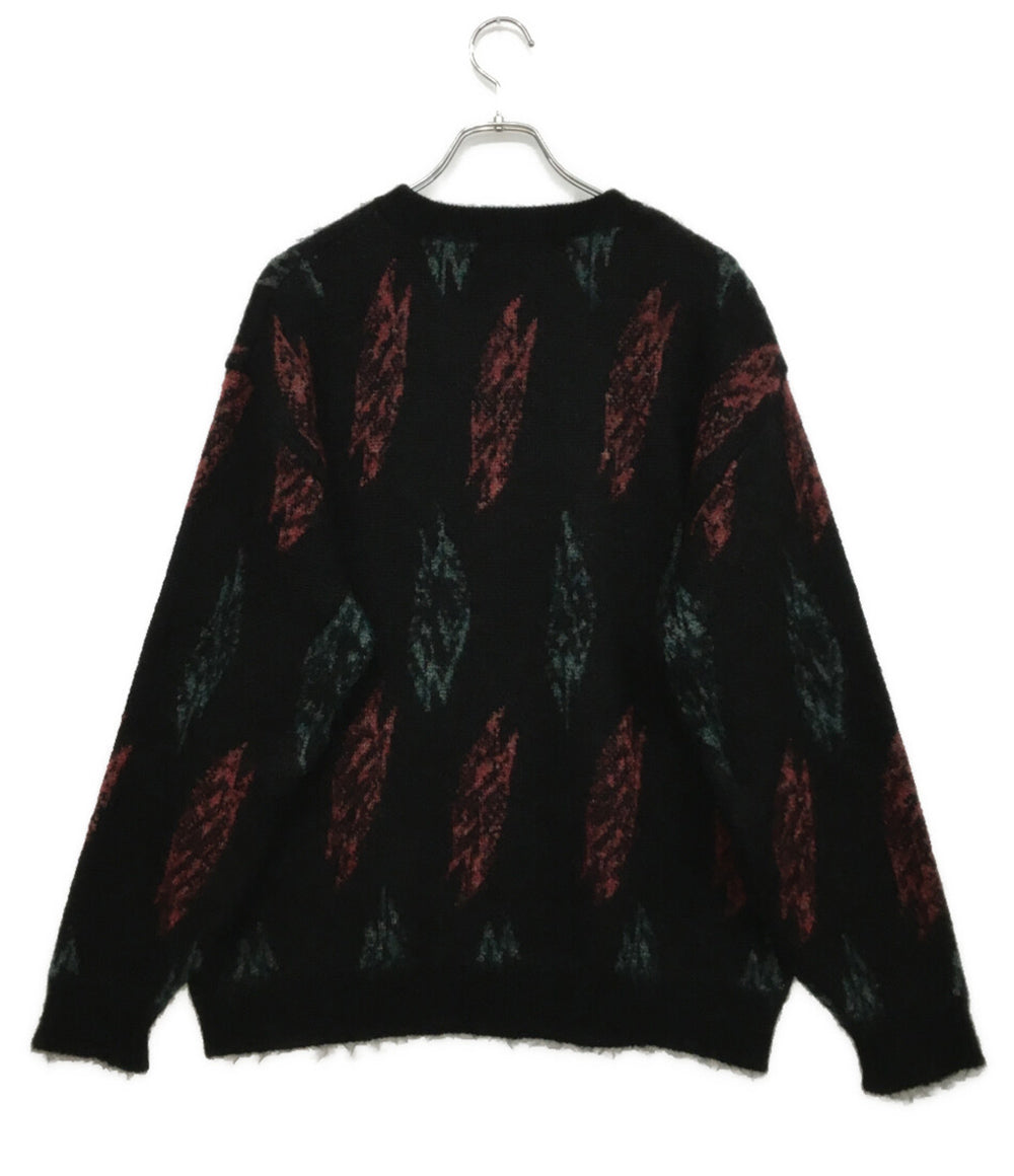 CALEE モヘアニット 総柄 メンズ SIZE L キャリー