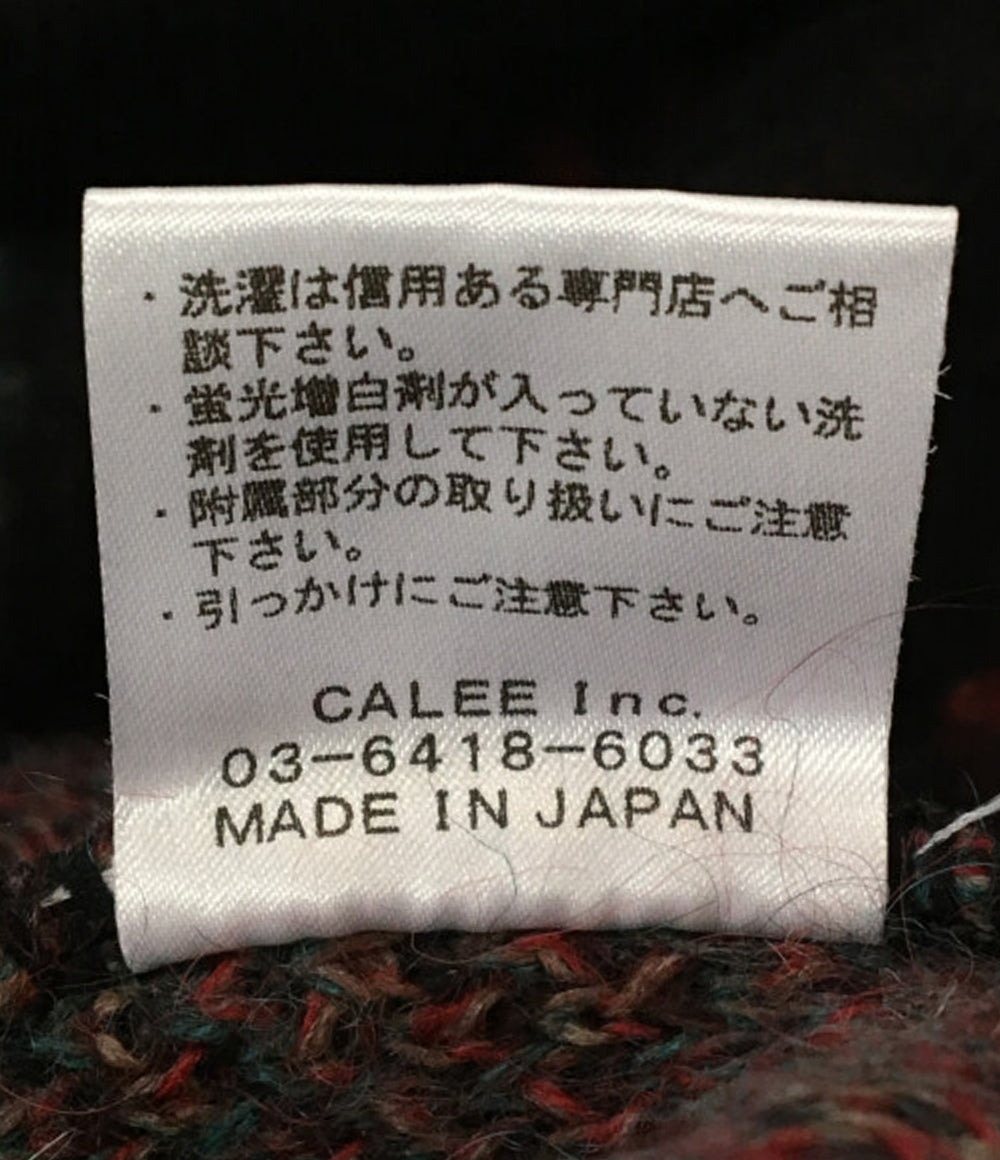 CALEE モヘアニット 総柄 メンズ SIZE L キャリー