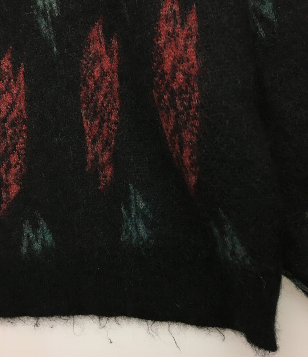 CALEE モヘアニット 総柄 メンズ SIZE L キャリー