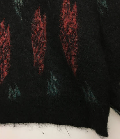 CALEE モヘアニット 総柄 メンズ SIZE L キャリー