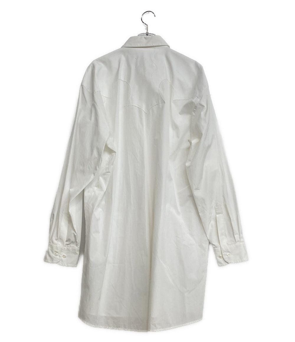 使用少　MM6 Maison Margielaオーバーサイズ シャツドレス　S Maison Margiela オーバーサイズシャツドレス 24SS メンズ SIZE 40