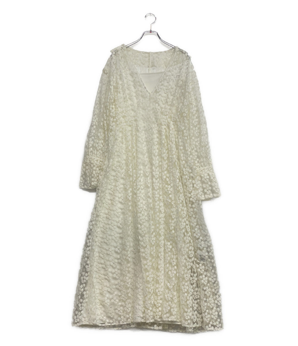 AMERI ワンピース VINTAGE LIKE SHEER FLOWER DRESS レディース SIZE M アメリ