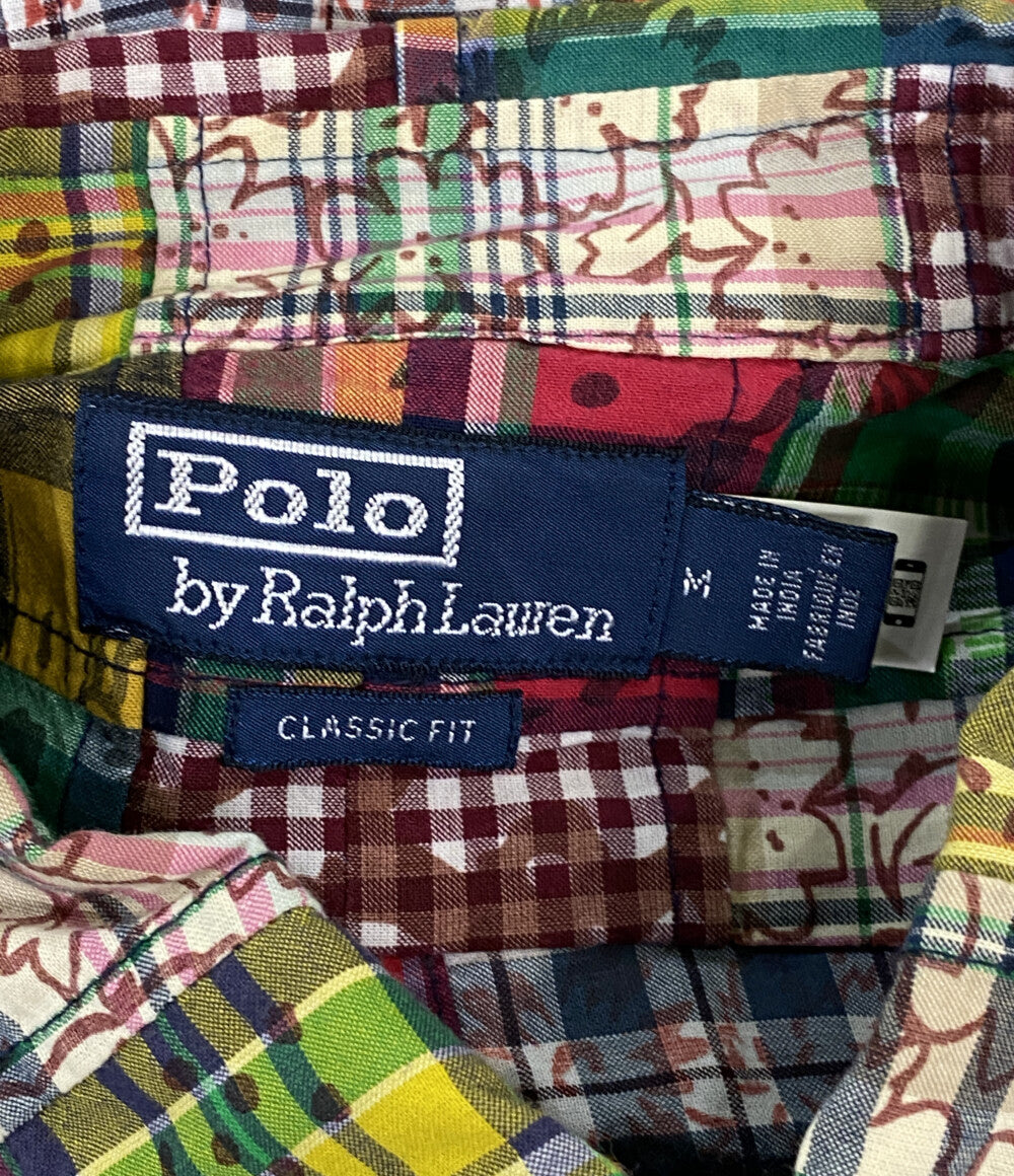 POLO RALPH LAUREN 長袖シャツ Patchwork Oxford Shirt メンズ SIZE M ポロ・ラルフローレン