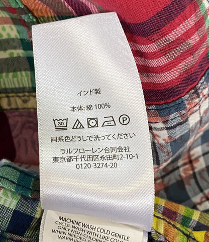 POLO RALPH LAUREN 長袖シャツ Patchwork Oxford Shirt メンズ SIZE M ポロ・ラルフローレン