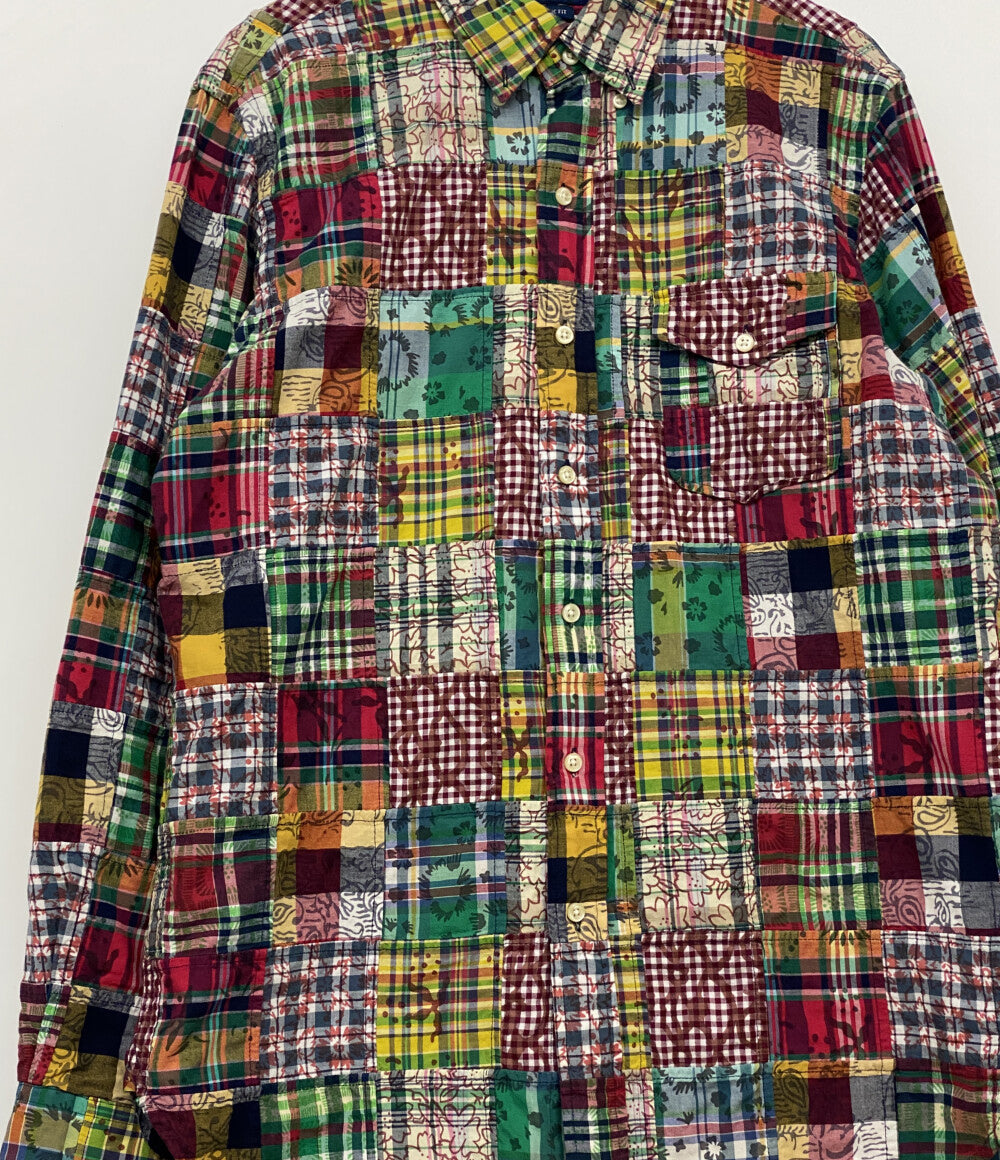 POLO RALPH LAUREN 長袖シャツ Patchwork Oxford Shirt メンズ SIZE M ポロ・ラルフローレン