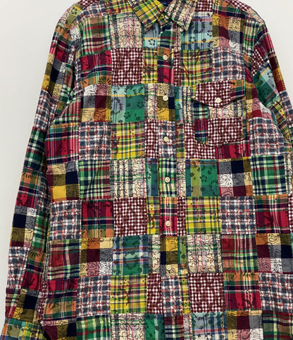 POLO RALPH LAUREN 長袖シャツ Patchwork Oxford Shirt メンズ SIZE M ポロ・ラルフローレン