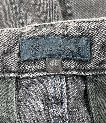 Omar Afridi オマールアフリディ デニムパンツ RIVETED WIDE CROPPED DENIM TROUSERS メンズ SIZE 46