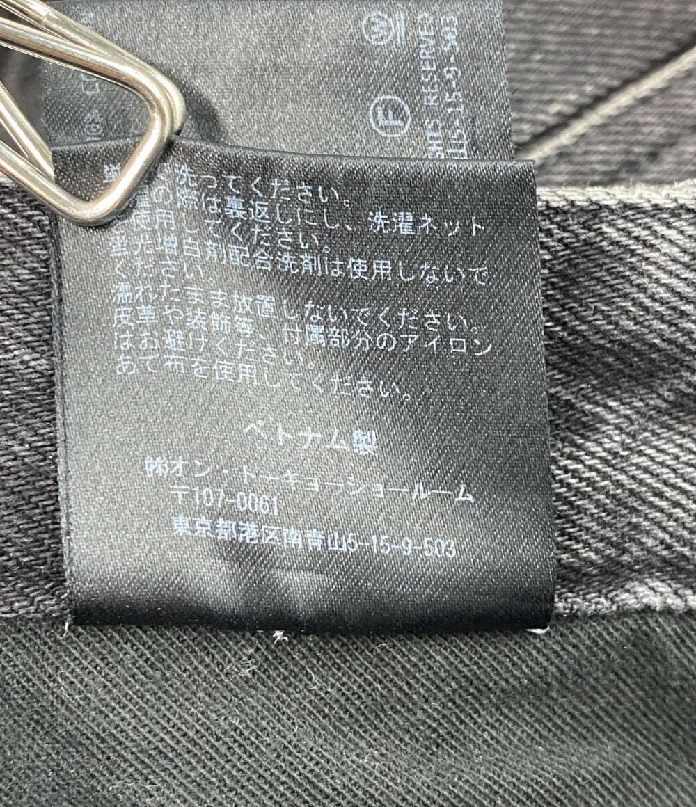 Omar Afridi オマールアフリディ デニムパンツ RIVETED WIDE CROPPED DENIM TROUSERS メンズ SIZE 46