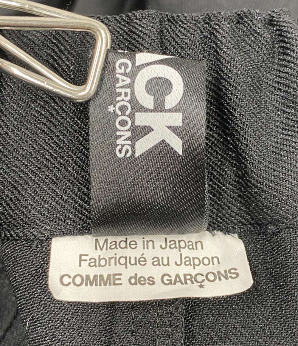 美品 BLACK COMME des GARCONS ポリ縮絨プリーツスカート 25AW 1P-S010 レディース SIZE S ブラックコムデギャルソン