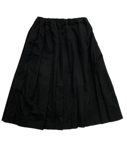 美品 BLACK COMME des GARCONS ポリ縮絨プリーツスカート 25AW 1P-S010 レディース SIZE S ブラックコムデギャルソン