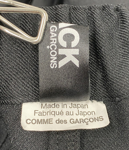 美品 BLACK COMME des GARCONS ポリ縮絨プリーツスカート 25AW 1P-S010 レディース SIZE S ブラックコムデギャルソン