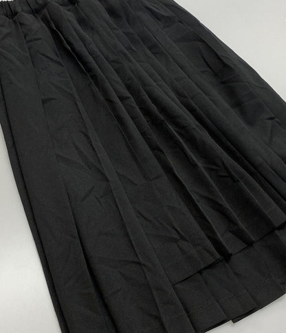 美品 BLACK COMME des GARCONS ポリ縮絨プリーツスカート 25AW 1P-S010 レディース SIZE S ブラックコムデギャルソン