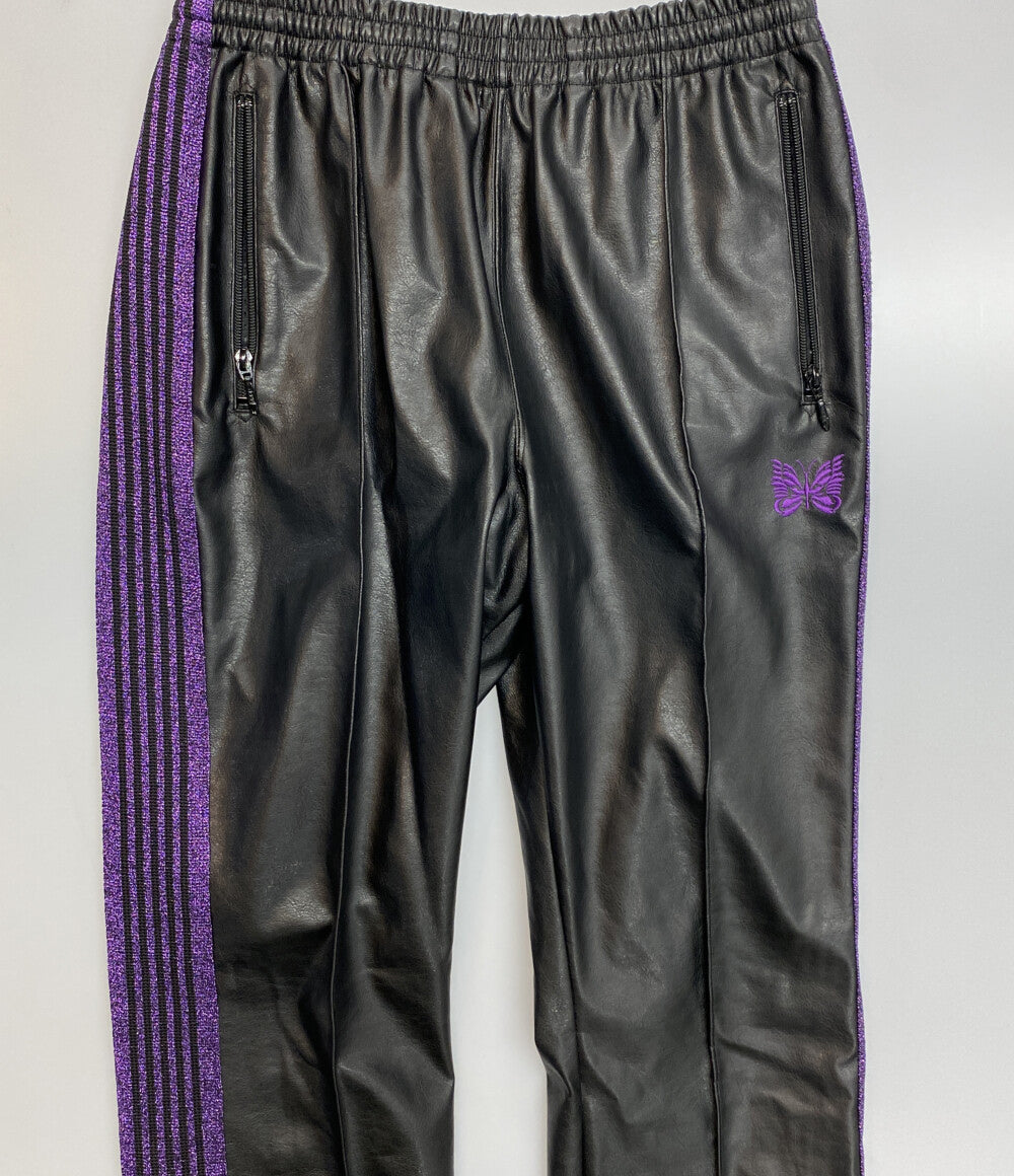ニードルス　黒紫トラックパンツ　M Needles - 18AW ニードルス Needles トラックパンツ M 黒×紫の通販 by