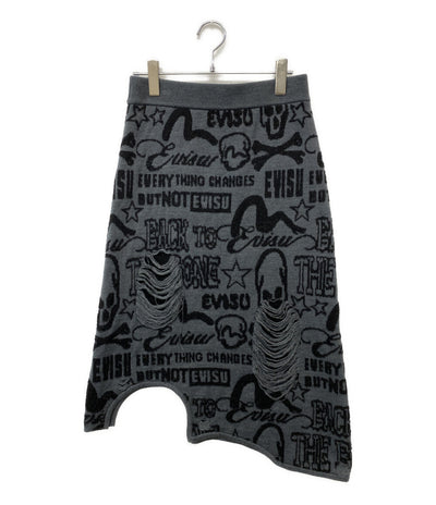 EVISU スカート ジャガード レディース SIZE 25 エヴィス