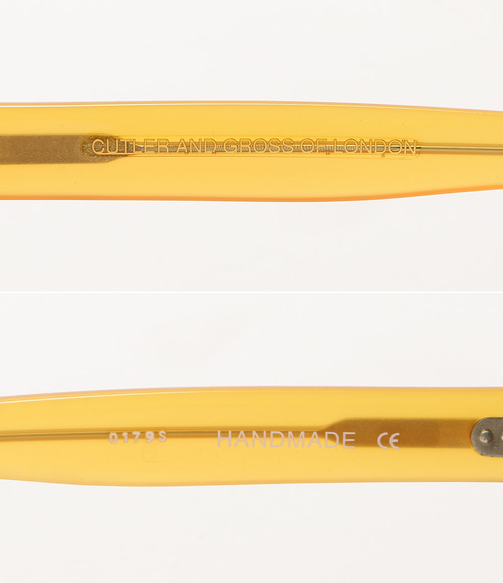 CUTLER AND GROSS カトラーアンドグロス サングラス ブラック×イエロー 0179S レディース