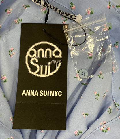 美品 anna sui nyc アナスイエヌワイシー 長袖シャツ フラワータイシャツ 16111361 レディース SIZE F