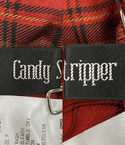 CANDY STRIPPER ジャンパースカート NEED YOU・・・JUMPER スカート チェック 1256503 レディース SIZE F キャンディストリッパー