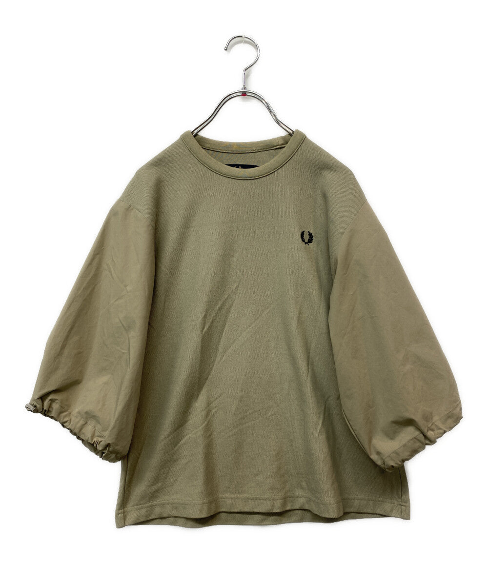 FRED PERRY 半袖Ｔシャツ Gathered Sleeve Pique T-Shirt G7133 レディース SIZE UK10 フレッドペリー