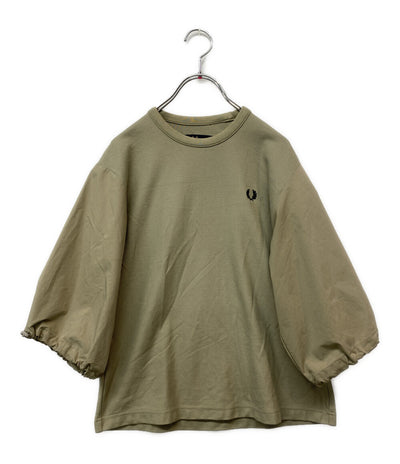 FRED PERRY 半袖Ｔシャツ Gathered Sleeve Pique T-Shirt G7133 レディース SIZE UK10 フレッドペリー