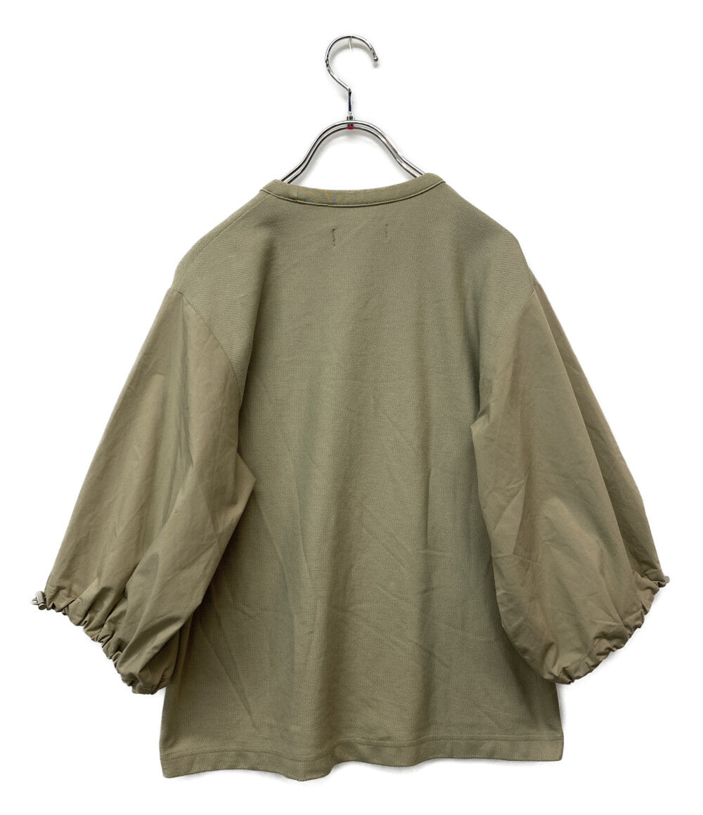 FRED PERRY 半袖Ｔシャツ Gathered Sleeve Pique T-Shirt G7133 レディース SIZE UK10 フレッドペリー