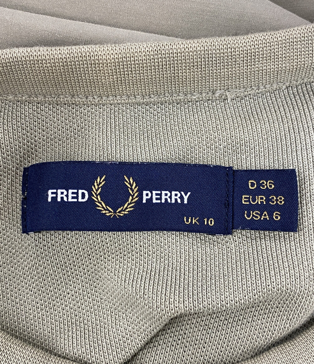 FRED PERRY 半袖Ｔシャツ Gathered Sleeve Pique T-Shirt G7133 レディース SIZE UK10 フレッドペリー