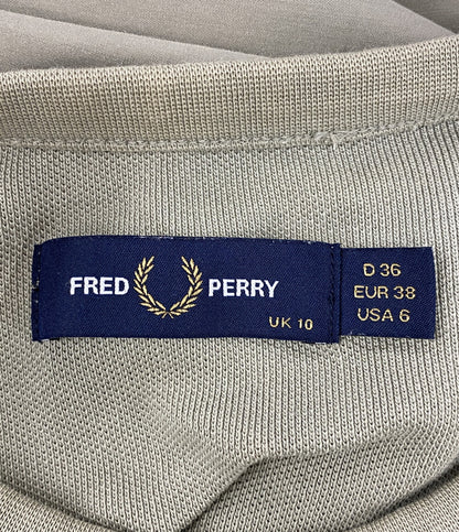 FRED PERRY 半袖Ｔシャツ Gathered Sleeve Pique T-Shirt G7133 レディース SIZE UK10 フレッドペリー