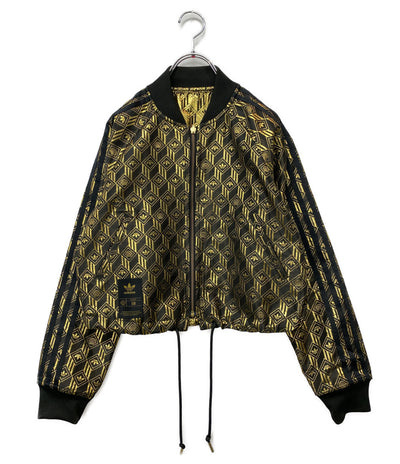 adidas ブルゾン ブラック ゴールド リバーシブル GK1724 レディース SIZE M アディダス