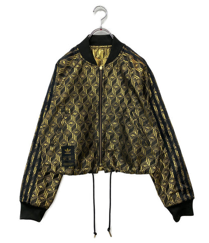 adidas ブルゾン ブラック ゴールド リバーシブル GK1724 レディース SIZE M アディダス