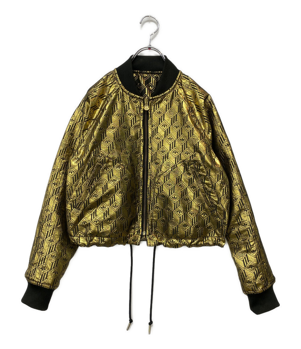 adidas ブルゾン ブラック ゴールド リバーシブル GK1724 レディース SIZE M アディダス