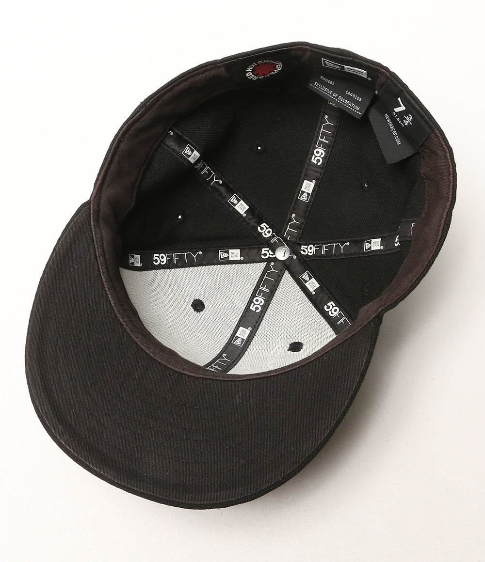 NEW ERA×Red Hot Chili Peppers レッドホットチリペッパーズ キャップ ロゴ ブラック レディース SIZE 7 3/4 ニューエラ