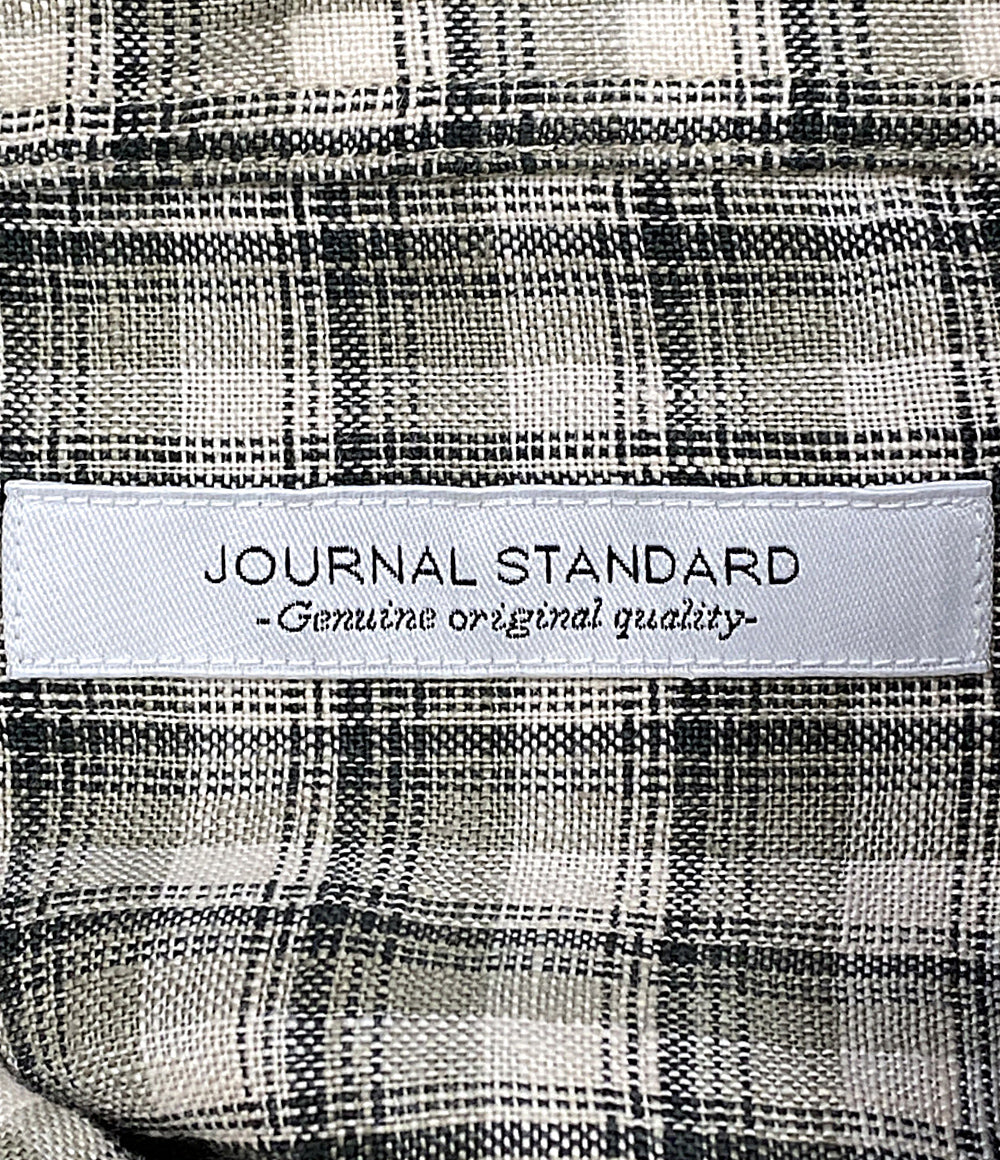 美品 JOURNAL STANDARD 長袖チェックシャツ 26-050-600-2000-1-0 メンズ SIZE S ジャーナルスタンダード