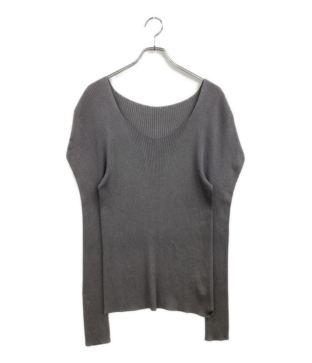 132.5 ISSEY MIYAKE イチ サン ニ ゴ イッセイ ミヤケ Vネックニット IL51KN712 レディース SIZE 2