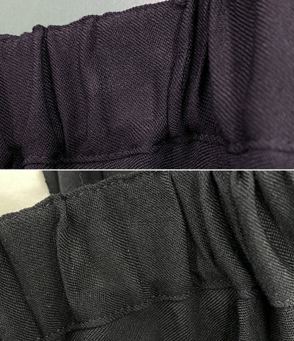 BLACK COMME des GARCONS ドーナツパンツ Wool Gabardine Donut Pants 25SS 1O-P002 メンズ SIZE S ブラックコムデギャルソン
