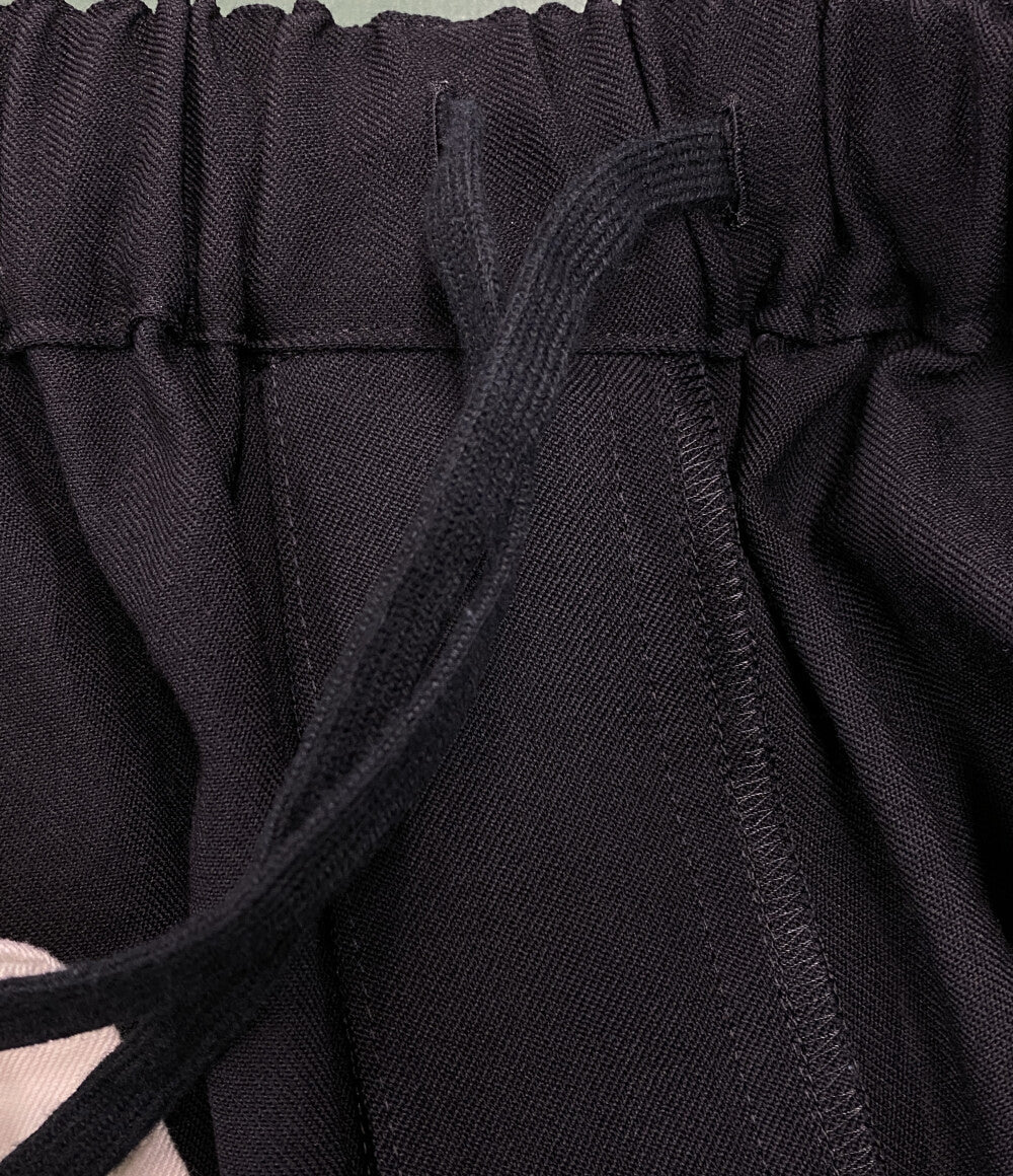BLACK COMME des GARCONS ドーナツパンツ Wool Gabardine Donut Pants 25SS 1O-P002 メンズ SIZE S ブラックコムデギャルソン
