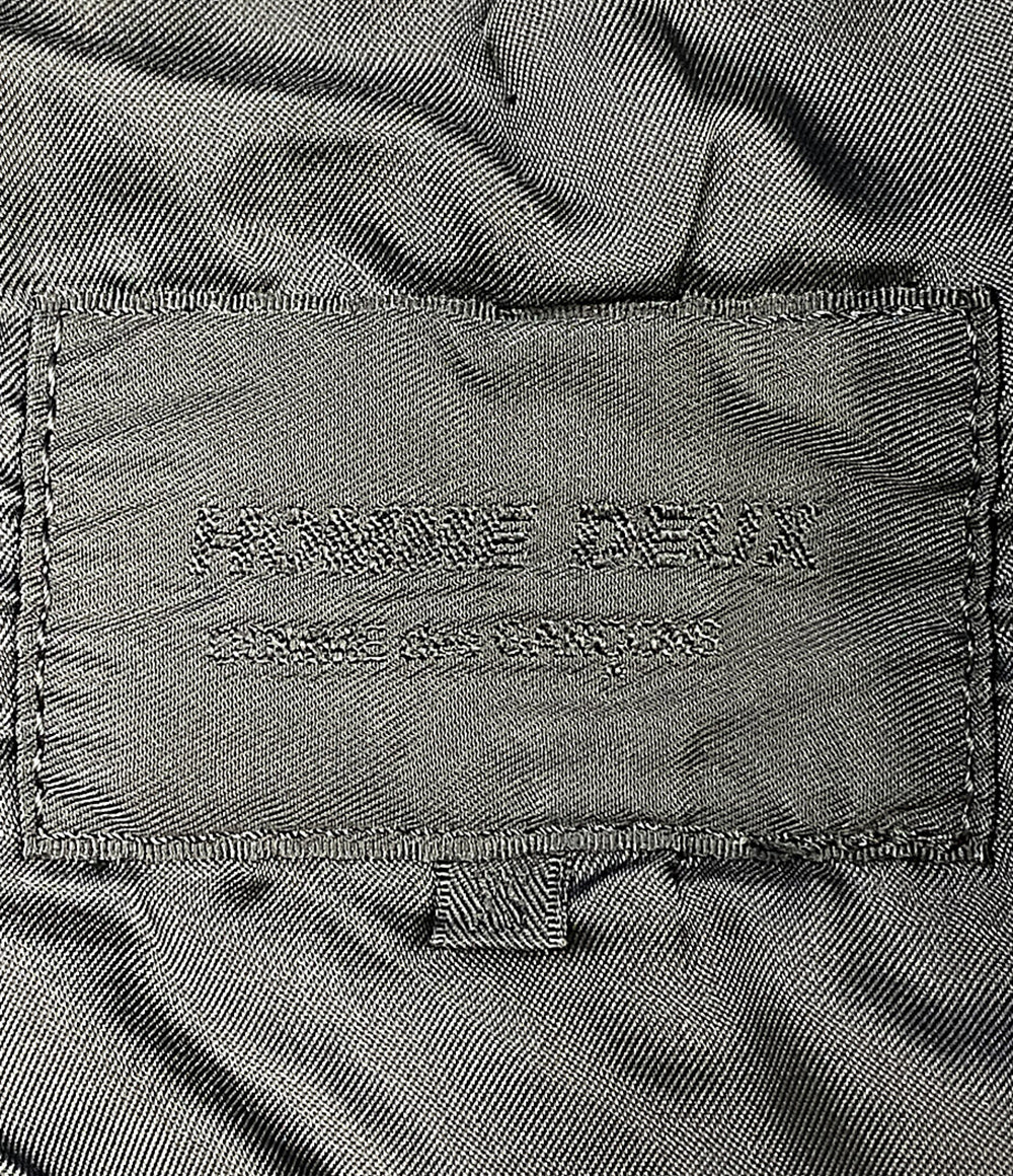 COMME des GARCONS HOMME DEUX テーラードジャケット ブラック ジップ ピークドラペル 17SS DS-J047 メンズ SIZE XS コムデギャルソンオムドゥ
