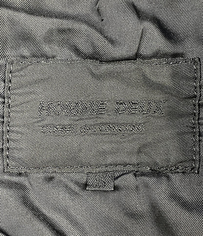 COMME des GARCONS HOMME DEUX テーラードジャケット ブラック ジップ ピークドラペル 17SS DS-J047 メンズ SIZE XS コムデギャルソンオムドゥ