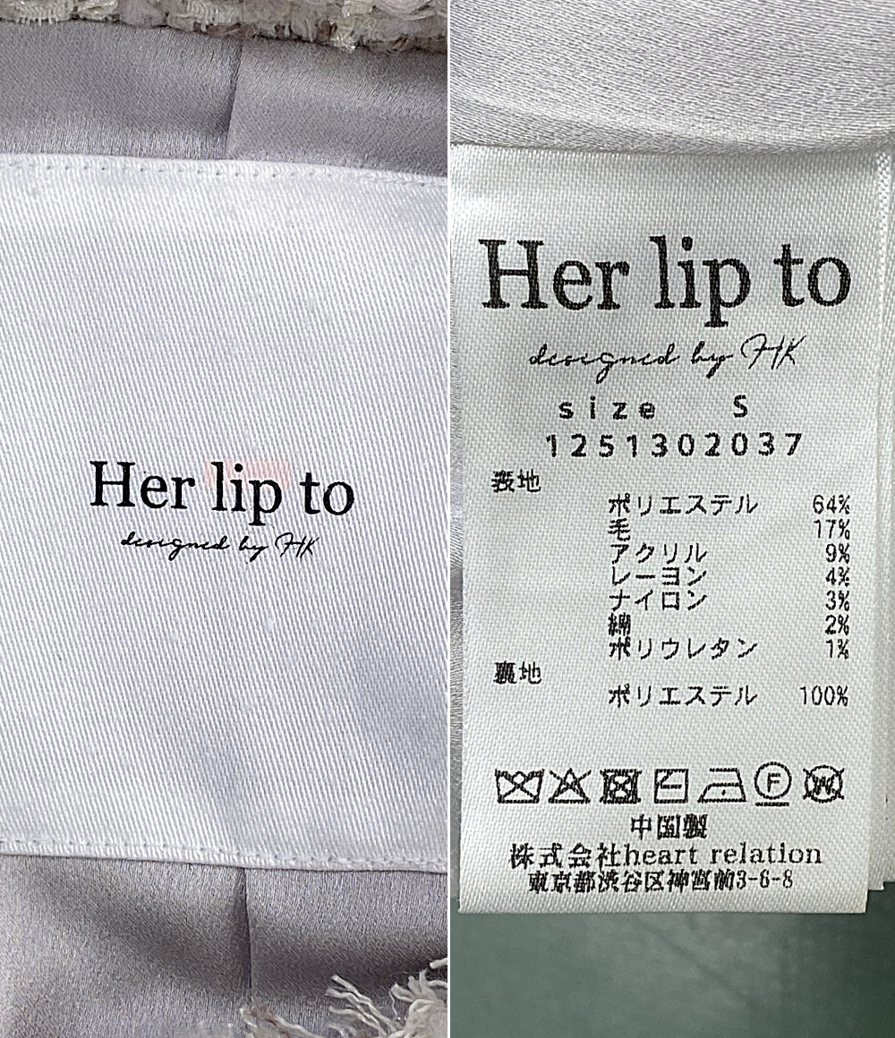 HER LIP TO ジャケット Grace Tweed Jacket 1251302037 レディース SIZE S ハーリップトゥ