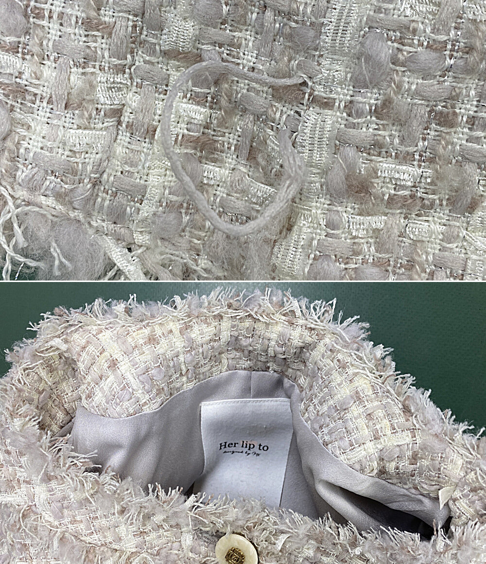 HER LIP TO ジャケット Grace Tweed Jacket 1251302037 レディース SIZE S ハーリップトゥ