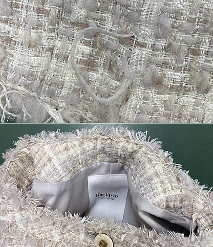 HER LIP TO ジャケット Grace Tweed Jacket 1251302037 レディース SIZE S ハーリップトゥ