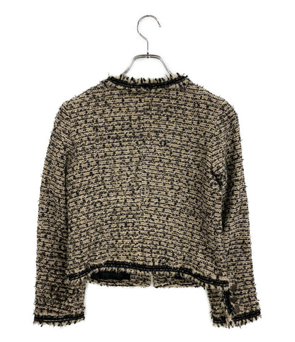 23区 ノーカラージャケット LINTON社 20周年記念 ツイード レディース SIZE 36 ニジュウサンク