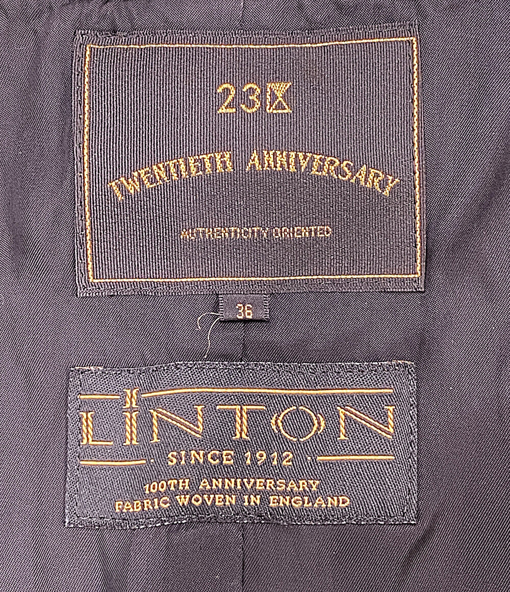 23区 ノーカラージャケット LINTON社 20周年記念 ツイード レディース SIZE 36 ニジュウサンク