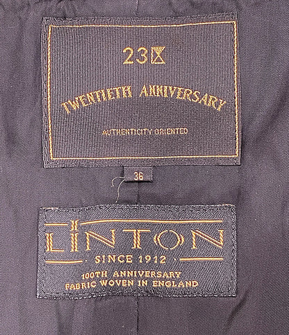 23区 ノーカラージャケット LINTON社 20周年記念 ツイード レディース SIZE 36 ニジュウサンク