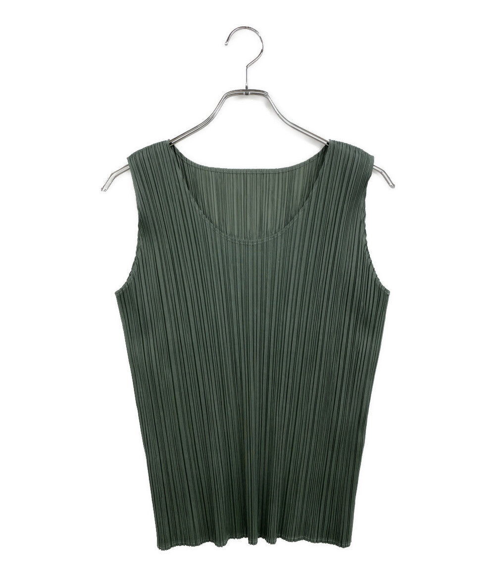 美品 ISSEY MIYAKE スリーブレスカットソー PP05-JK600 レディース SIZE M イッセイミヤケ