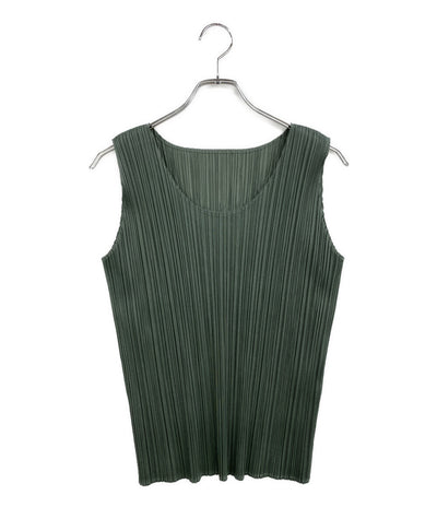 美品 ISSEY MIYAKE スリーブレスカットソー PP05-JK600 レディース SIZE M イッセイミヤケ
